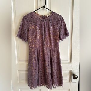 LUSH purple lacey cocktail dress